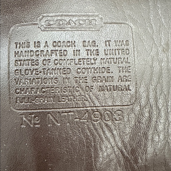 Vintage Coach 90s Whitney Crossbody Bag color brown - Picture 7 of 7